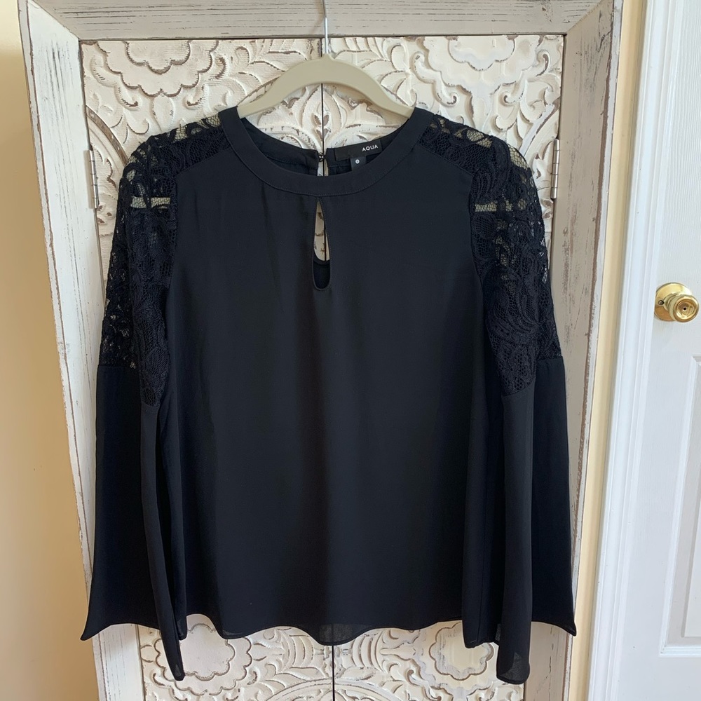 Aqua • classy bell sleeves blouse!